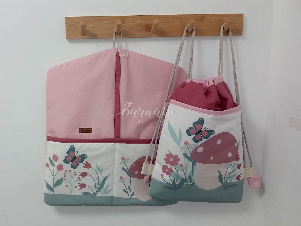 Virágos mintás oviszsák és tornazsák